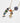 Katerina Psoma Long Necklace with colorful enamel fish pendant 