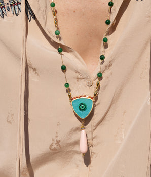 Katerina Psoma Turquoise Evil Eye Rosary