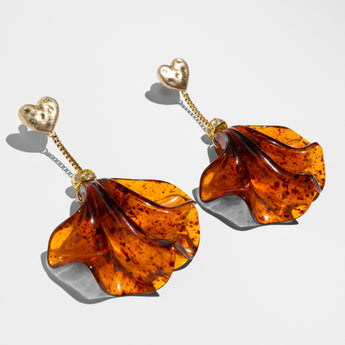 Katerina Psoma Dangle earrings with turtle acrylics