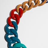Katerina psoma Colorful chain-style necklace with acrylic links