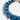 Katerina Psoma Blue short acrylic necklace with a gold clasp 