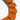Katerina Psoma Orange short acrylic necklace with a gold clasp 