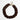 Katerina Psoma Brown short acrylic necklace with a gold clasp 