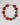 Katerina Psoma short necklace with red beads and green vintage beads