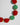 Katerina Psoma short necklace with red beads and green vintage beads
