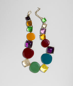 Katerina Psoma multicolored resin necklace