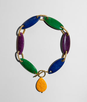 Katerina Psoma multicolor agate necklace
