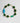 Katerina Psoma shor necklace with green beads and blue murano glass