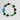 Katerina Psoma shor necklace with green beads and blue murano glass