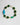 Katerina Psoma shor necklace with green beads and blue murano glass