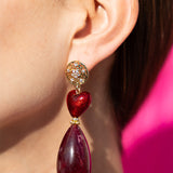 Katerina Psoma Strawberry Heart Earrings