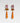Katerina Psoma crystal dangle earrings with coral drops