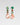 Katerina Psoma crystal dangle earrings with pink drops
