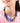 Katerina Psoma Blue Short Necklace with murano and trade beads