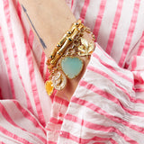 Katerina PsomaCharm Bracelet with pastel coloured hearts