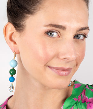 Valeria Turquoise Dangle Earrings
