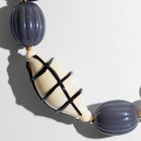 Katerina Psoma short grey necklace with Murano bead