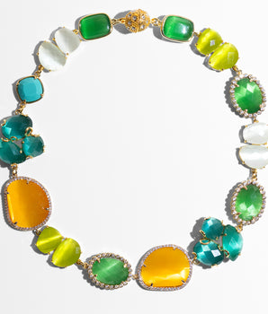 Alina Multicolour Short Necklace