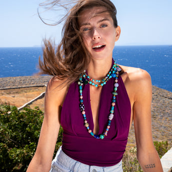 Katerina Psoma Colorful beaded necklace