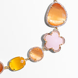 Katerina Psoma Pink and  Yellow Short Necklace