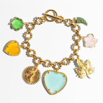 Katerina Psoma Charm Bracelet with Hearts