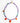 Katerina Psoma short necklace with amethyst and carnelian