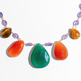 Katerina Psoma necklace with drops and amethyst