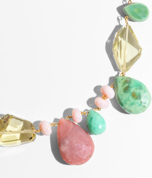 Ellora Short Necklace with Stones