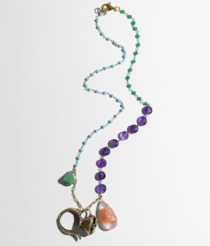 Ellora Necklace with Antique Ring