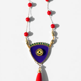 Katerina Psoma Purple Evil Eye Rosary