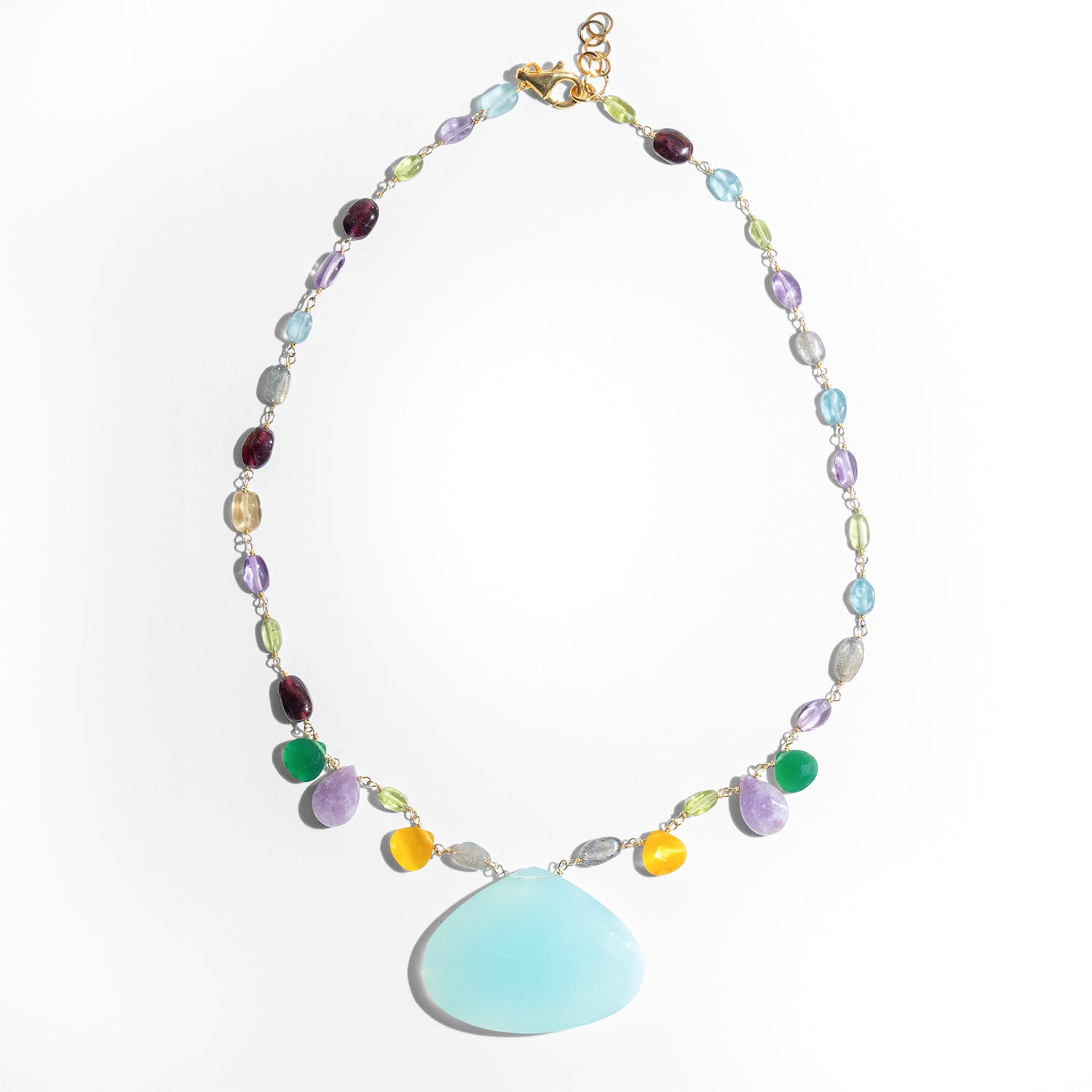 Katerina Psoma short necklace with semiprecious stones