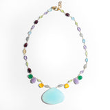 Katerina Psoma short necklace with semiprecious stones