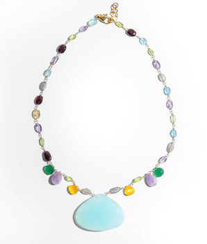 Katerina Psoma short necklace with semiprecious stones