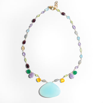 Katerina Psoma short necklace with semiprecious stones