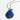 Katerina Psoma amethyst necklace long with lapis lazuli pendant