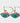 Katerina Psoma Turquoise Evil Eye Hoops