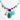 Katerina Psoma semiprecious necklace with amethyst and agate