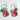 Katerina Psoma Statement Hoops gold plated with beaded fruits