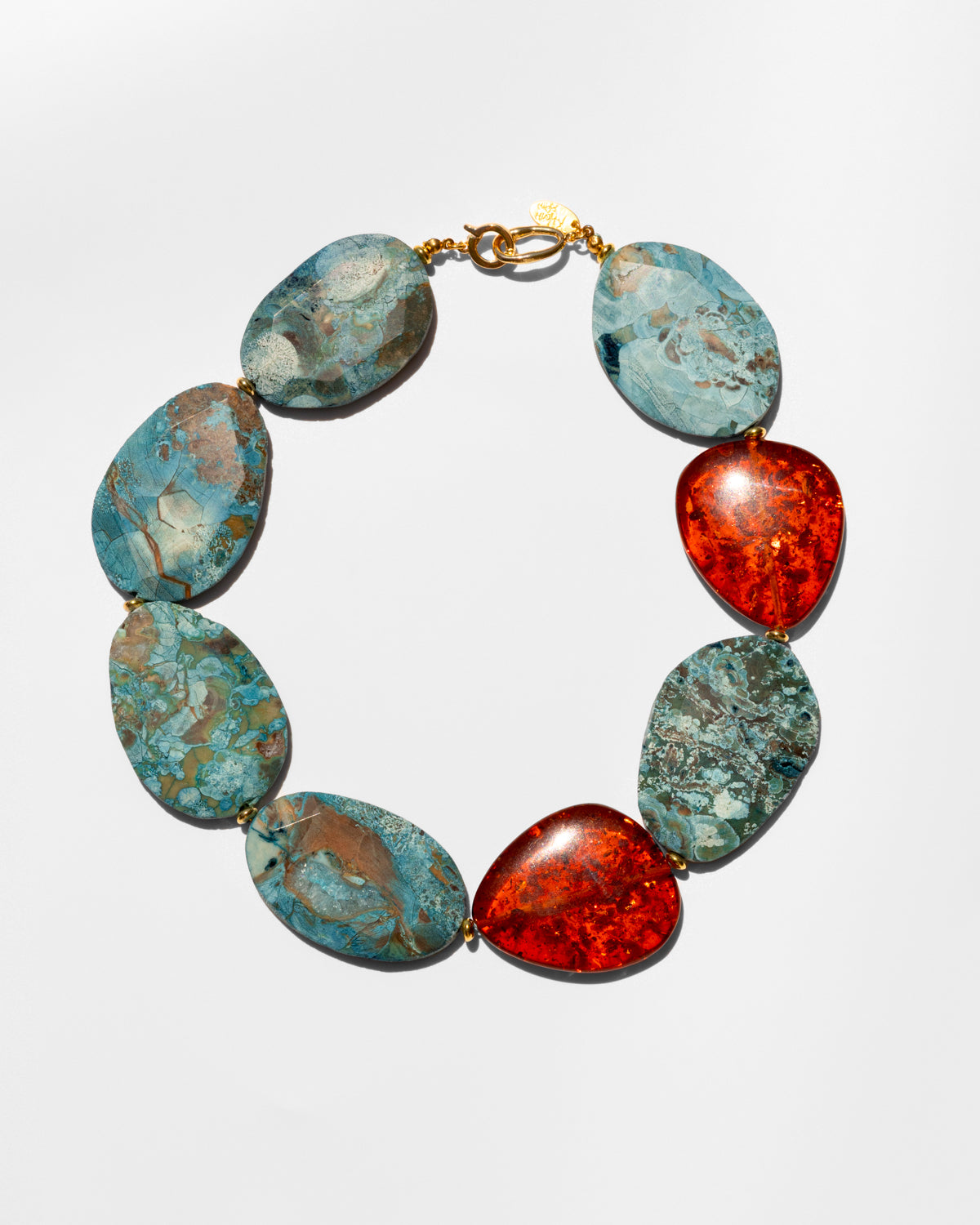 katerina Psoma jasper turquoise necklace