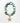 Katerina Psoma Necklace with green and turquoise rope links and a gold starfish charm 