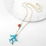 Katerina Psoma Murano Coral Chain Necklace