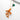 Katerina Psoma Orange Murano Coral Long Chain Necklace