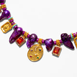 Katerina Psoma Purple Pearl Short Necklace