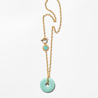 Katerina Psoma Long Turquoise Pendant