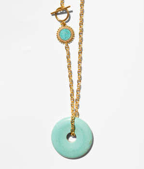 Katerina Psoma Long Turquoise Pendant