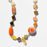 Katerina Psoma Colorful beaded necklace with murano and semiprecious stones