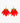 Katerina Psoma gold plated metal earrings with red feathers