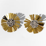 Katerina Psoma Didi Gold Flower Clip Earrings