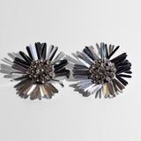 Katerina Psoma Didi Silver Flower Clip Earrings