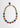 Katerina Psoma short necklace with semiprecious colored stones and crystals